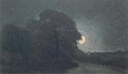 John Constable, The edge of a heath by moonlight